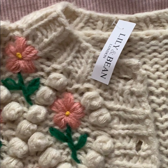 Lily Bean Chunky Floral Sweater 